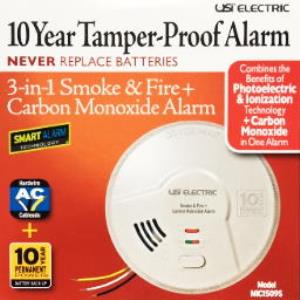 Hardwired Combination 3-in- 1 Smart Smoke + Fire + Carbon Monoxide Smart Alarm