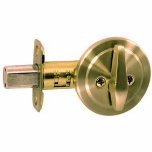 Single Sided Deadbolt in Polished Brass