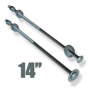 Carriage Bolts 14" x 3/8" 24/box