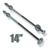 CARRIAGE-BOLTS-14-INCH - Carriage Bolts 14&quot; x 3/8&quot; 24/box - 30% Discount Sale