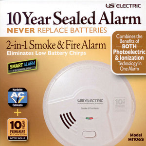 Hardwired 2‐in‐1 Smart Smoke + Fire Alarm