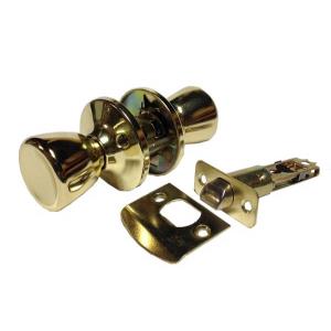  Polished Brass Finish Passage Door Knob